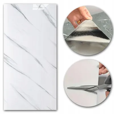 Obrázek produktu pro Samolepicí PVC laminátové stěnové panely | Voděodolné, mramorový vzhled | 60 x 30 cm, 2,3 mm | Stěna a podlaha