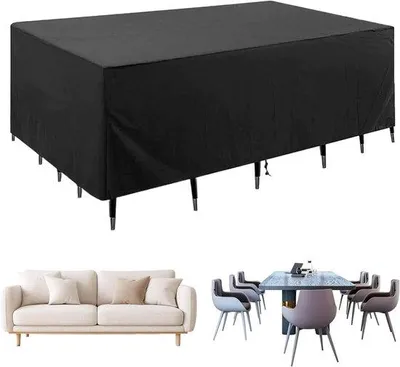 Produktbild von Schutzhülle Gartenmöbel - Wetterfeste Abdeckung - 420D Oxford Stoff - 150x90x80 cm - Schwarz