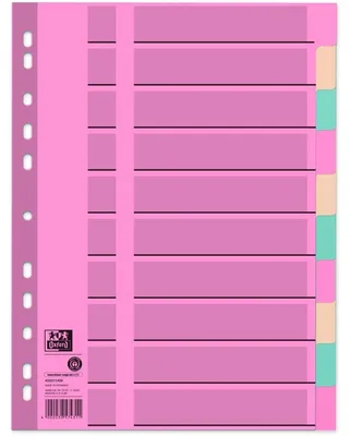 Produktbild von Oxford 400011409, Mehrfarbig, Polypropylen (PP), A4, 225 mm, 300 mm, 1 Stück(e)