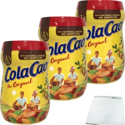 Produktbild von Nutrexpa Kakaopulver Cola Cao Original 3er Pack (3x390g Dose) + usy Block