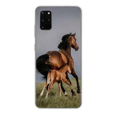 Produktbild von MuchoWow® Handyhülle Schutzhülle Hülle für Samsung Galaxy S20 Plus Tiere - Pferde - Fohlen Silikon Softcase Handy Hülle - Hartschale