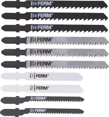 Produktbild von FERM Stichsägeblätter 10 stk Stahl JSA1004