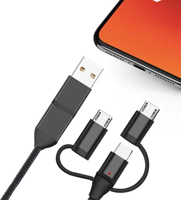 Produktbild von INF 60-W-PD-Schnellladekabel für Apple und Android, 2 m