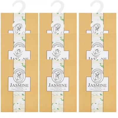 Imagen del producto de Bolsitas perfumadas para armarios, con aroma natural de jazmín, paquete de 9 unidades, ideales para armarios