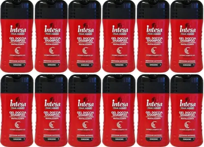 Produktbild von Intesa pour homme GINSENG Duschgel & Shampoo 12 x 250ml (2 in 1)