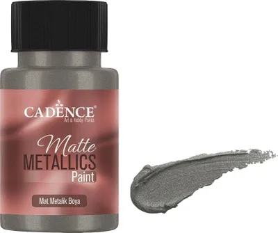 Produktbild von Cadence - Matte Metallic Acrylfarbe - 50ml Dunkelgrau
