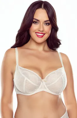 Produktbild von Vivisence dame softf-bh 1050 träger netz getupft subtil schalen schelife, beige, 90c