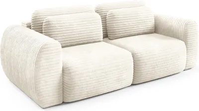 Produktbild von Golgi - Schlafsofa 2-Sitzer, 266x121 cm Cremeweiß, mit Stauraum