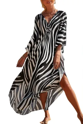 Produktbild von Strandkleid, Baumwolle, Maxi, Einheitsgröße, für warme Tage