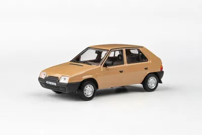 Obrázek produktu pro Škoda Favorit 136 L (1988) – hnědé beduínské vozidlo ABREX 1:43