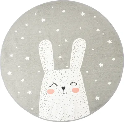 Obrázok produktu pre Detský koberec Bunny, 120 cm, sivý