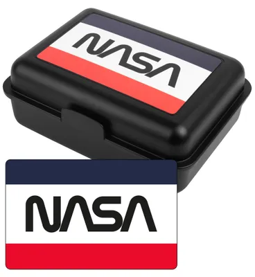 Produktbild von NASA Brotdose - Lunchbox Butterbrotdose mit Trennwand Schwarz