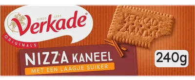 Produktbild von Verkade Nizza Kaneel Kekse 240g – Knusprige Zimt-Kekse zum Kaffee oder Tee