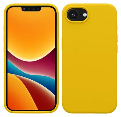 Produktbild von kwmobile Handyhülle für Apple iPhone 17e / iPhone 16e Hülle - Case Silikon - Kabelloses Laden - Schutzhülle Cover in Strahlend Gelb