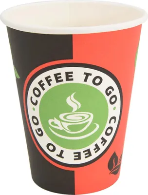Immagine prodotto di Bicchieri da Caffè in Carta 1000 pz 12oz 300ml Rosso e Nero