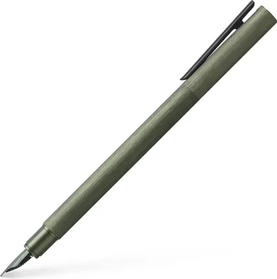 Produktbild von Faber Castell Füller Neo Slim Aluminium olivgrün Feder F