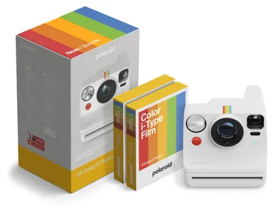 Immagine prodotto di Polaroid – Now+ Gen 3 – Macchina fotografica istantanea con connessione Bluetooth – Kit macchina fotografica + pellicola a colori (16 scatti) – Bianco (6563) – Macchina fotografica + 16 scatti