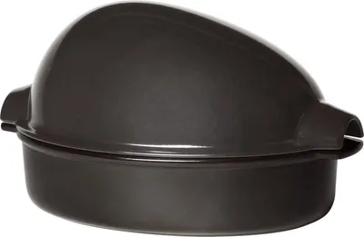 Produktbild von Emile Henry Bratreine Hähnchen - Fusain - 42 x 28 cm / 8 Liter