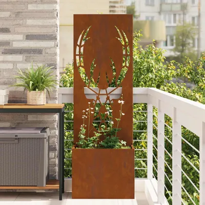 Produktbild von vidaXL Garten Sichtschutz-Leinwand Rostig 50 x 150 cm Wetterfeststahl