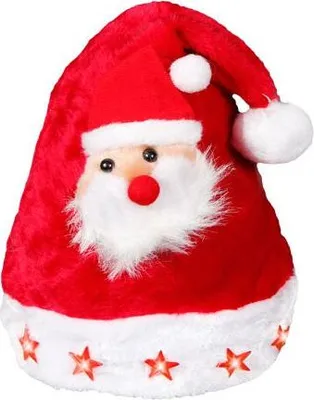 Produktbild von Verrückte Weihnachten – Lustige Weihnachtsmützen für Damen, Herren & Kinder – Schneemann, Tannenbaum, Nikolaus – Witzige Party Mütze Uni Kostüm Accessoire für Weihnachtsfeier & Winterfeste Modell wählen: 3D Nikolaus