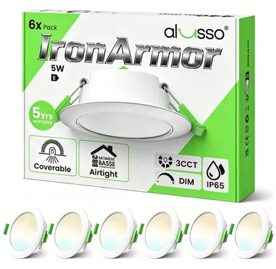 Zdjęcie produktu dla Wpuszczane reflektory LED 230V, ściemnialne, do łazienek