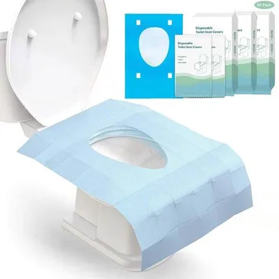 Productafbeelding van Wegwerp toiletbrilhoes 30 stuks spoelbaar toiletbrilhoes