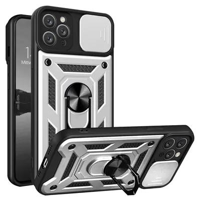 Produktbild von Armor Handyhülle für Apple iPhone 11 Pro Kameraschutz Handy Panzer Case Cover Schutzhülle Outdoor Farbe: Silber