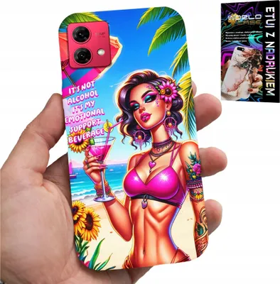 Image de Etui Do Motorola Edge 40 Neo - Ce n'est pas de l'alcool, c'est mon cas émotionnel