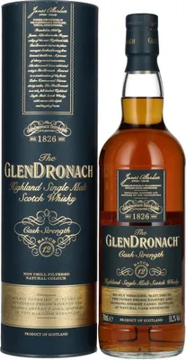 Image de The GlenDronach Cask Strength Batch 12 58,2% Vol. 0,7l en boîte cadeau