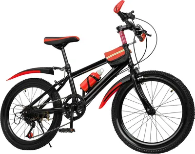 Image de Vélo enfant - VTT - 7 vitesses - roues 50 cm - cadre en aluminium - frein sur jante à l'avant, frein V-Brake à l'arrière - taille 130-150 cm - rouge