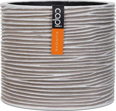 Produktbild von Capi Europe - Gefäß zylinder Rib - Elfenbein - 12x10
