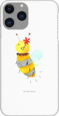 Produktbild von Mr. & Mrs. Panda Iphone 11 Pro Handyhülle Biene Blume - Weiß - Geschenk, Premium Kunststoff, Handy Case