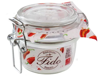 Produktbild von Bormioli Rocco Drahtbügelgläser Fido 125ml 6 Gläser + Gummis Einmachgläser 58297