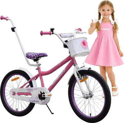 Produktbild von Kinderfahrrad - 20 Zoll - Rosa - für 5-8 Jahre - mit V-Brake Bremsen- Jugendfahrrad - für Mädchen