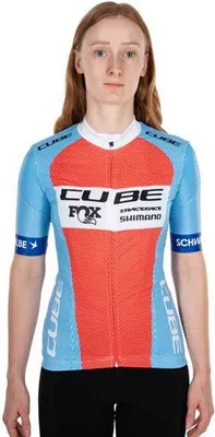 Obrázek produktu pro Cube Factory Racing Kurzarm-radtrikot Blau M Frau Blau M