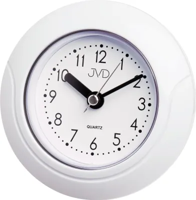 Produktbild von JVD SH33.1 Wanduhr Baduhr Badezimmeruhr weiß klein leise ohne Ticken