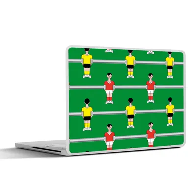 Produktbild von MuchoWow® Laptop Aufkleber Sticker Cover Muster - Fußball - Sport 36.5x27.5 cm - Laptop-Sticker
