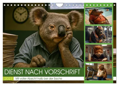 Produktbild von Dienst nach Vorschrift (Wandkalender 2027 DIN A4 quer), CALVENDO Monatskalender