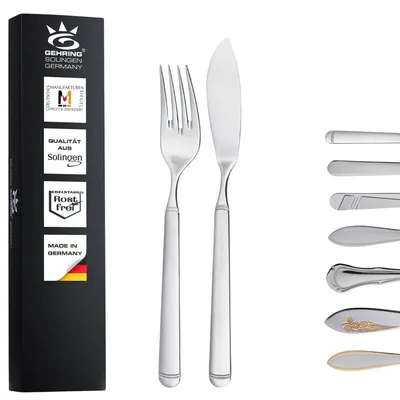 Fischbesteck-Set für 6 Personen, Solingen, Edelstahl 18/10