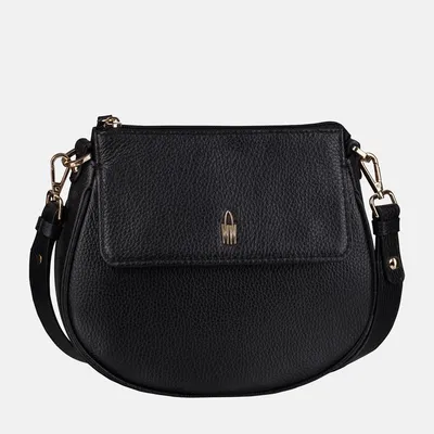 Produktbild von EMILIA - Schwarze Umhängetasche aus Leder