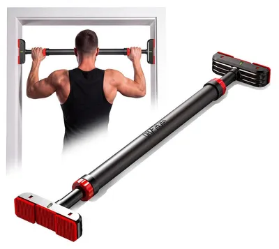 Produktbild von Türstange Klimmzugstange Türrahmen - Ohne Bohren - 4-in-1 - 72 bis 92 cm - 200 kg