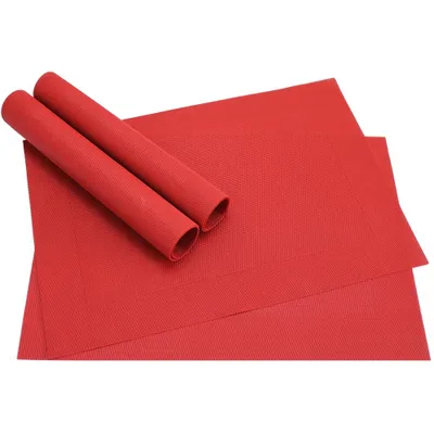 Produktbild von Tischset BORDA 4er Rot Tischunterlage als Tischdeko