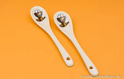 Produktbild von Schöner Hösti Eierlöffel Wattwurm Willi Maritime Deko 2-er Set