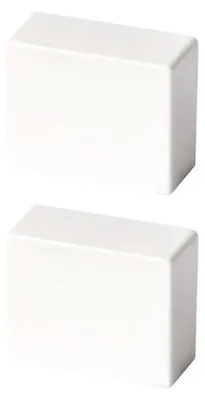 Produktbild von 10 x 10 mm weiße Kabelkanal-Endkappe, 2er-Pack, tehalit