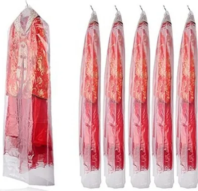 Produktbild von 20 Stücke 105*60cm Einweg Kleidersack Kunststoff Transparent Hängen Kleidung Anzug Kleidungsstück Staubdicht Aufbewahrungstasche Kleidung Abdeckungen Taschen Trockenreiniger Kleidung Abdeckungen