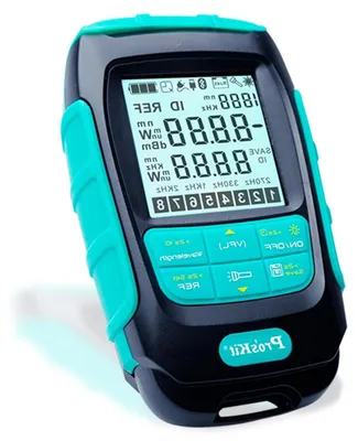 Productafbeelding van Glasvezel Power Meter - Optische Vermogensmeter - Glasvezel Installatie - 3-in-1 Functie - Compact Formaat - Zwart