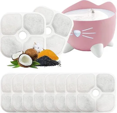 Image de Filtres pour abreuvoirs pour chats, lot de 10, pour niches