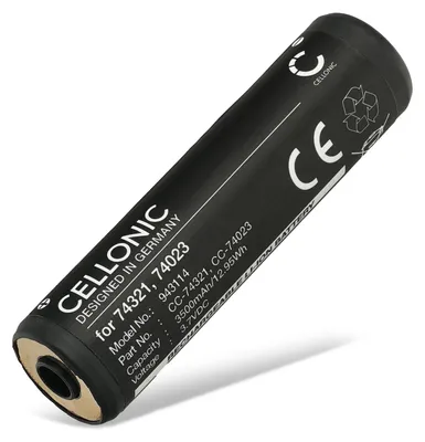 Image de CELLONIC 1x Batterie pour Éclairage / Lampe de poche Compatible avec Streamlight 75300, Strion DS HL, Strion (2020), 74321 - (3500mAh, 3.7V)