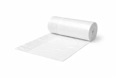Zdjęcie produktu dla RyanPack Worki na śmieci bez uchwytu, HDPE, 42×40 cm, 8 µm, przezroczyste – opakowanie 100 sztuk