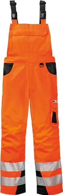 Produktbild von 4PROTECT® Warnschutz-Latzhose ALABAMA Leuchtorange/Grau 48
